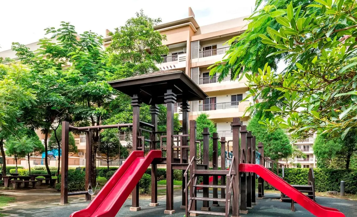 Children's play area at Cedar Crest, DMCI Homes condo amenity in Acacia Estates, Taguig City, actual photo