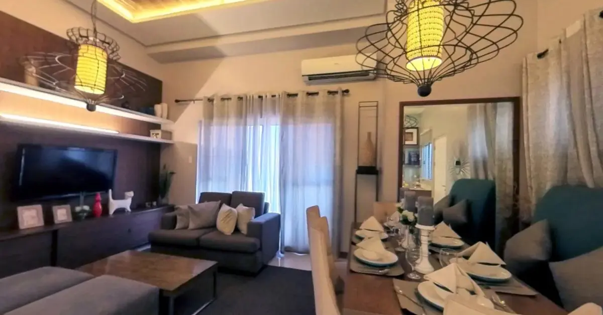 3-Bedroom living and dining area representative interior from a similar DMCI Homes project